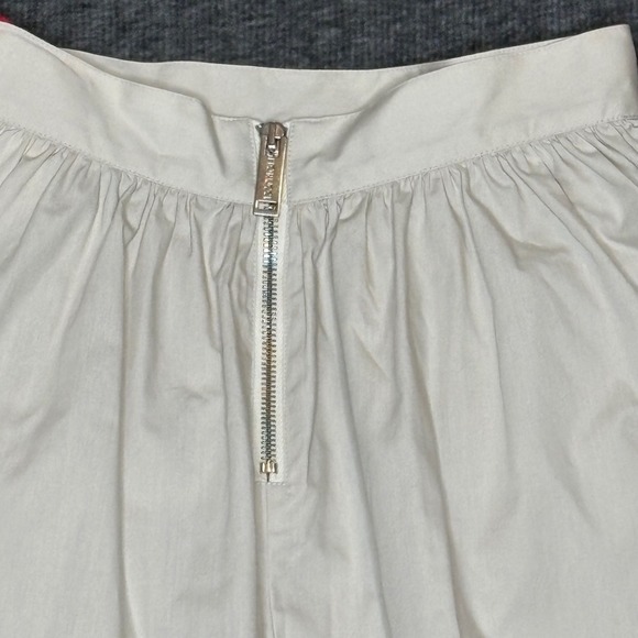 Fiorucci Cotton Beige Front Pockets A-Line Mini Skirt Womens Size IT 38 / US 2 - Picture 7 of 11